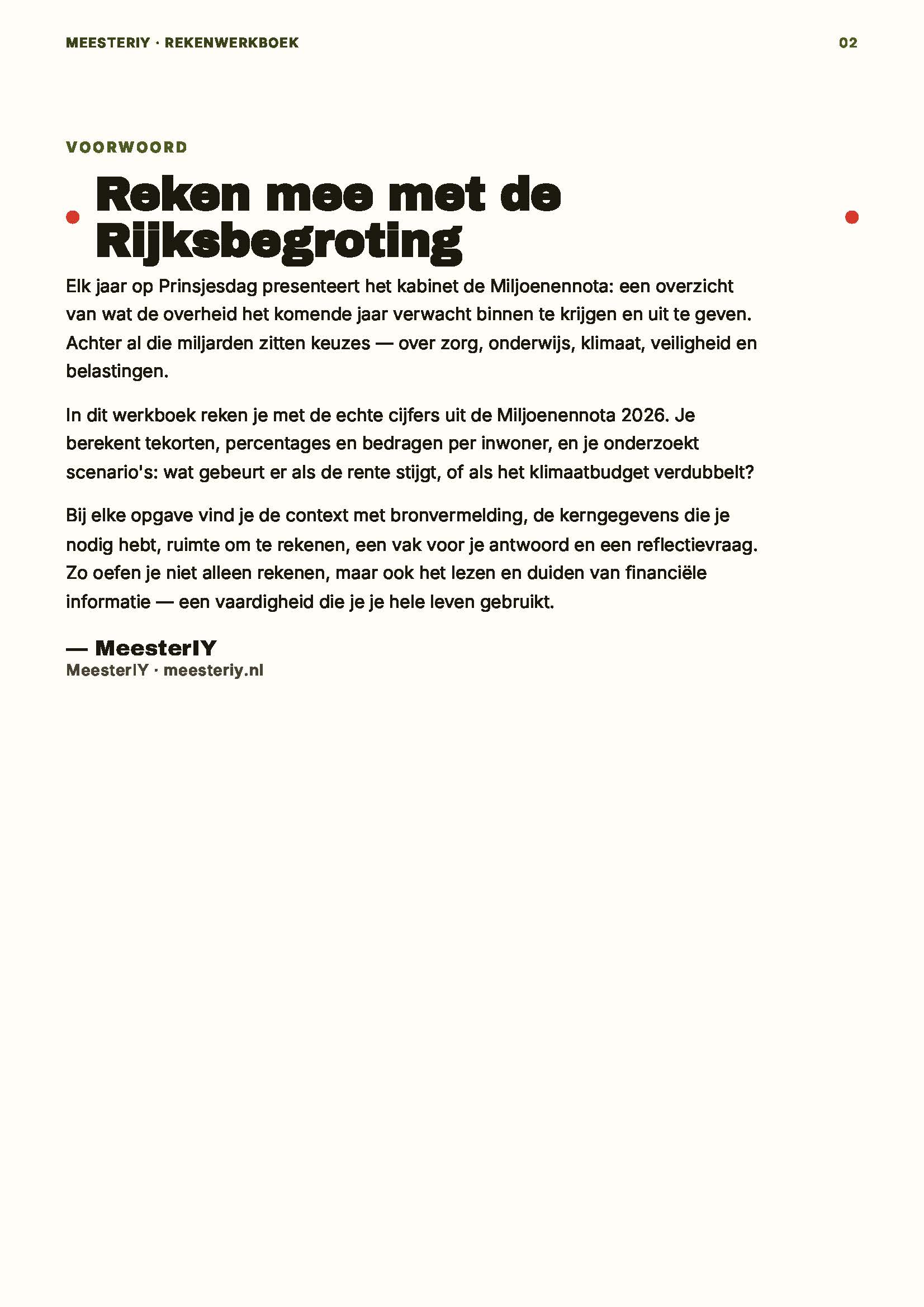 Rekenwerkboek – Miljoenennota 2026 - Afbeelding 2