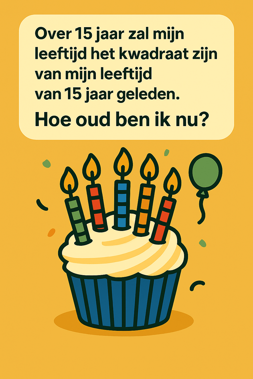 Raadsel: hoe oud ben ik nu?