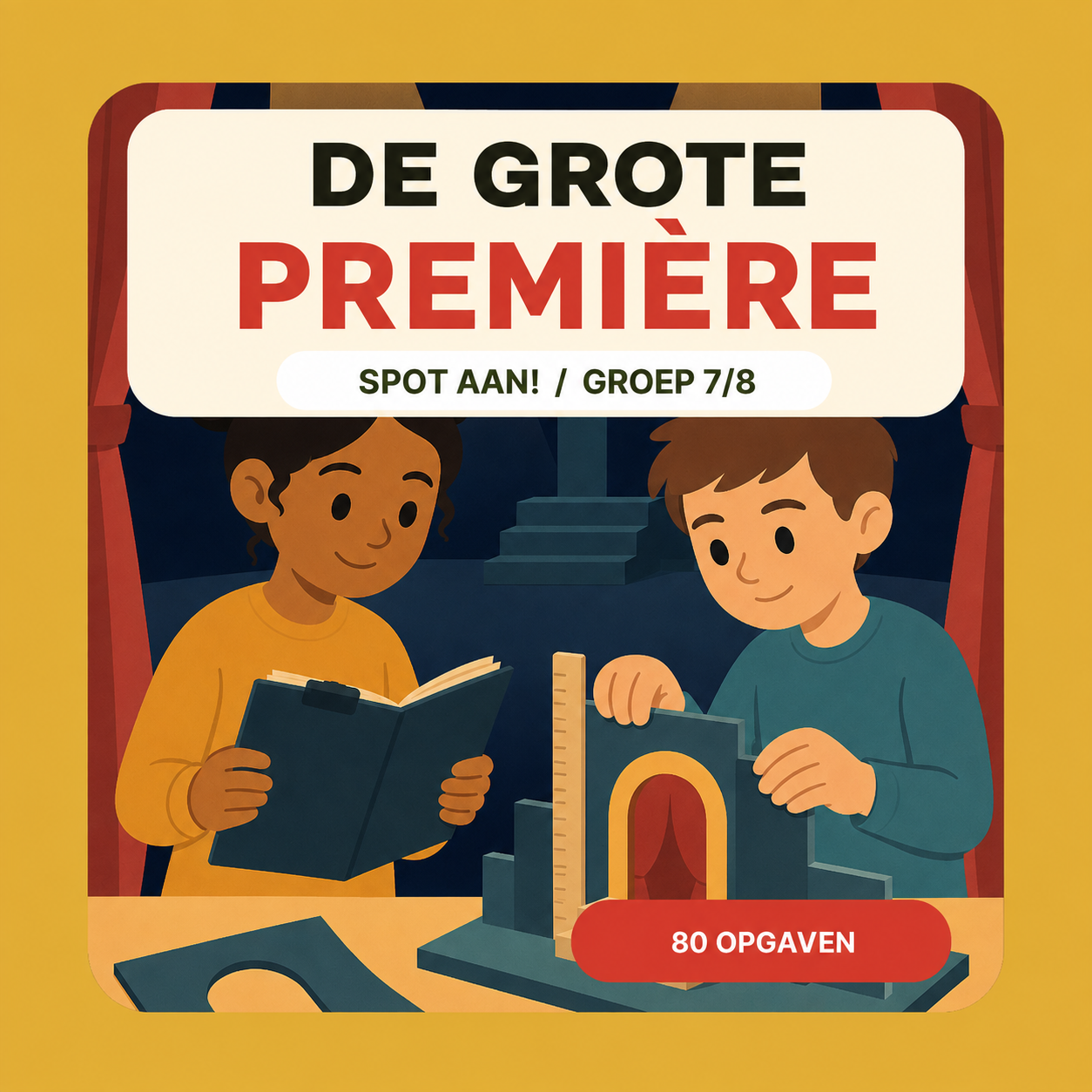 Kinderboekenweek 2026 – Rekenmissie groep 7/8: De Grote Première