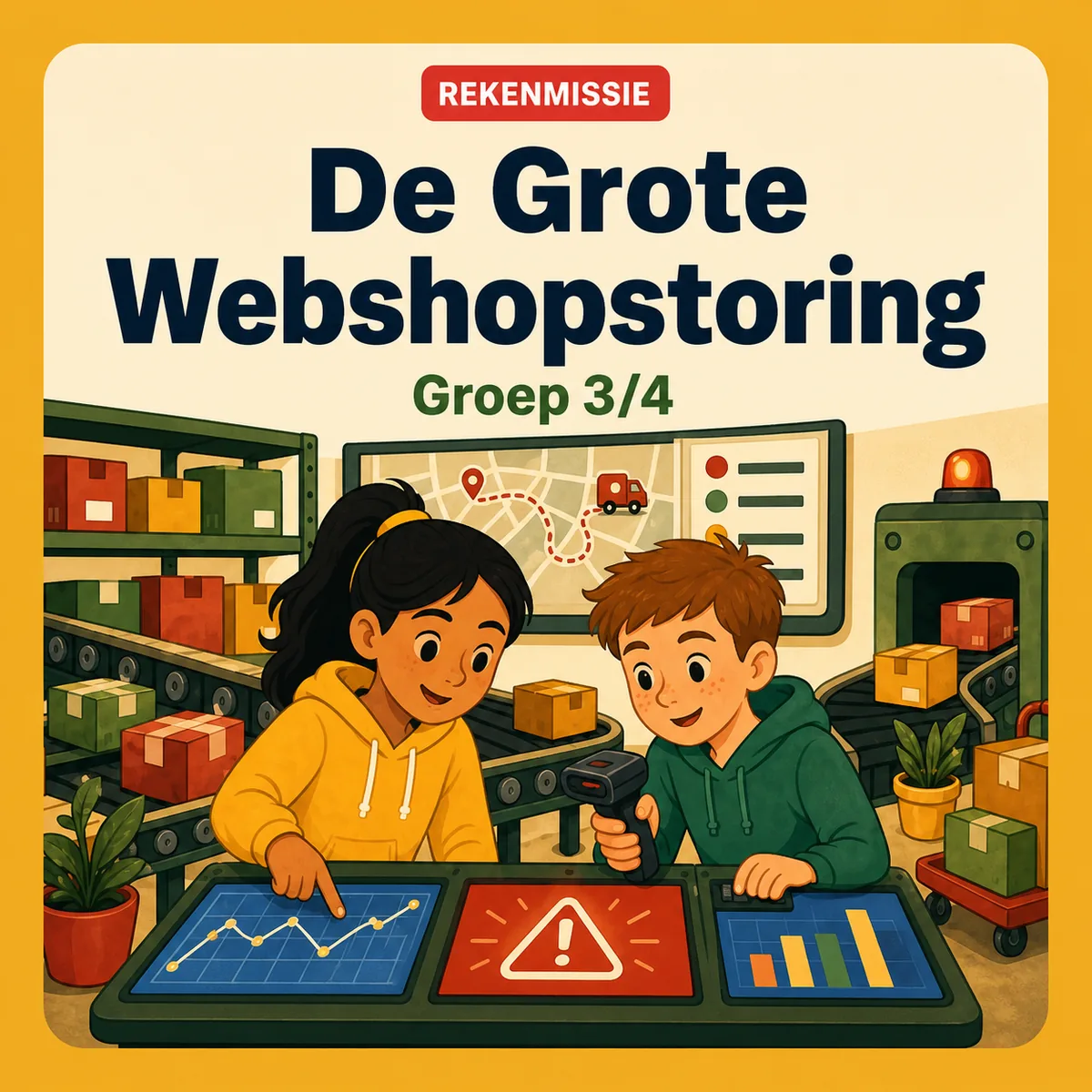 De Grote Webshopstoring – Rekenmissie groep 3/4